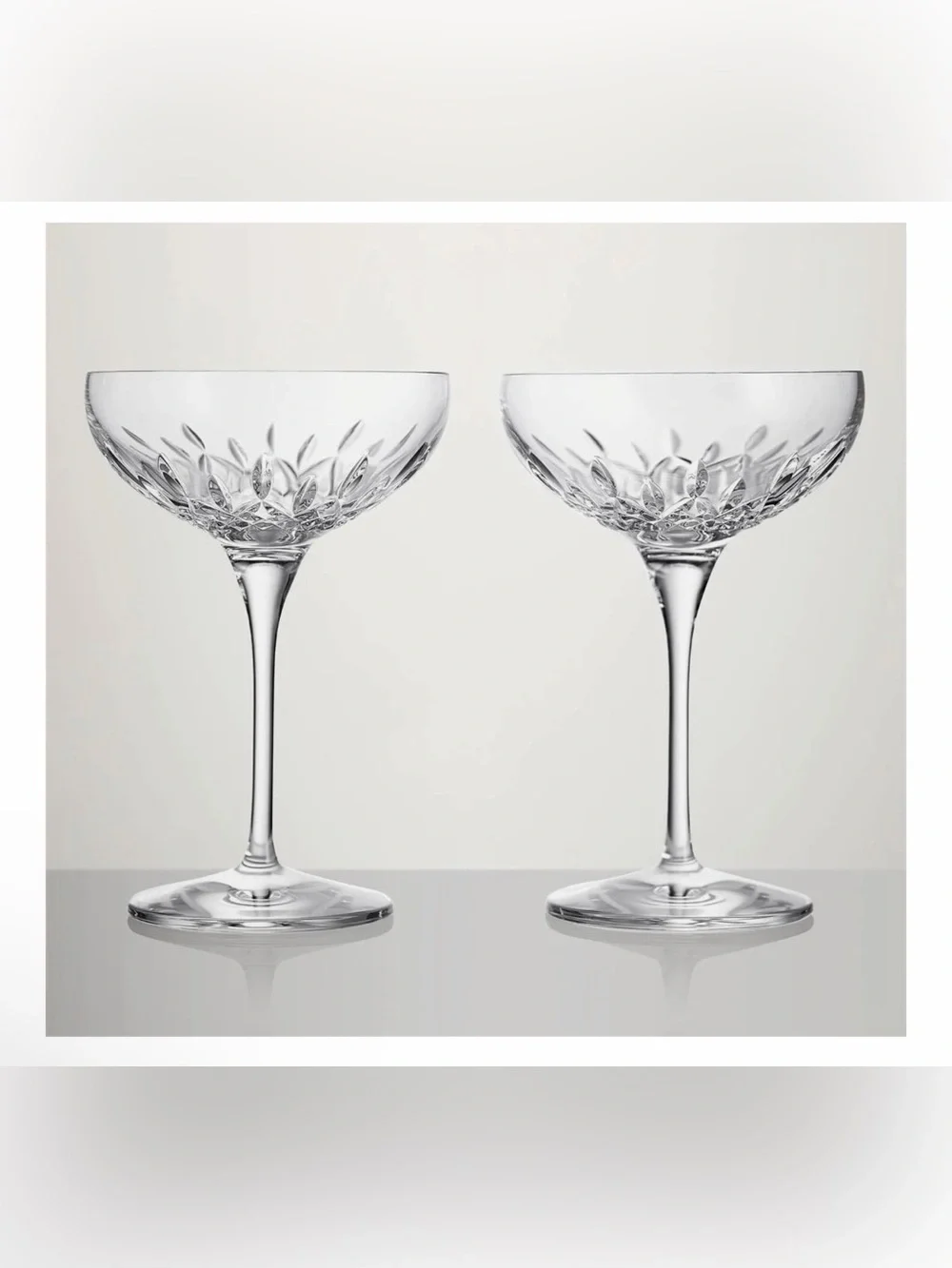 Waterford CHAMPAGNE SAUCER, 9OZ, SET OF 2